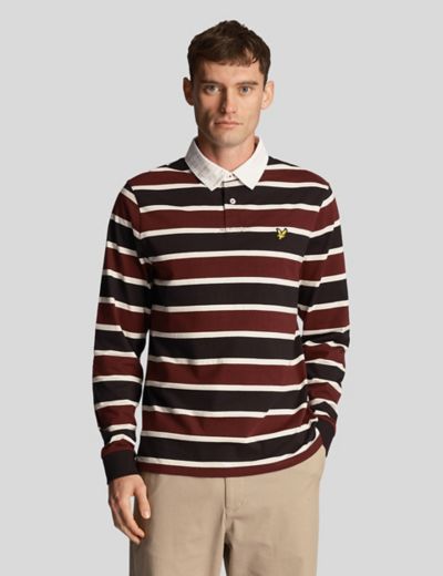 Pure Cotton Striped Rugby Shirt
